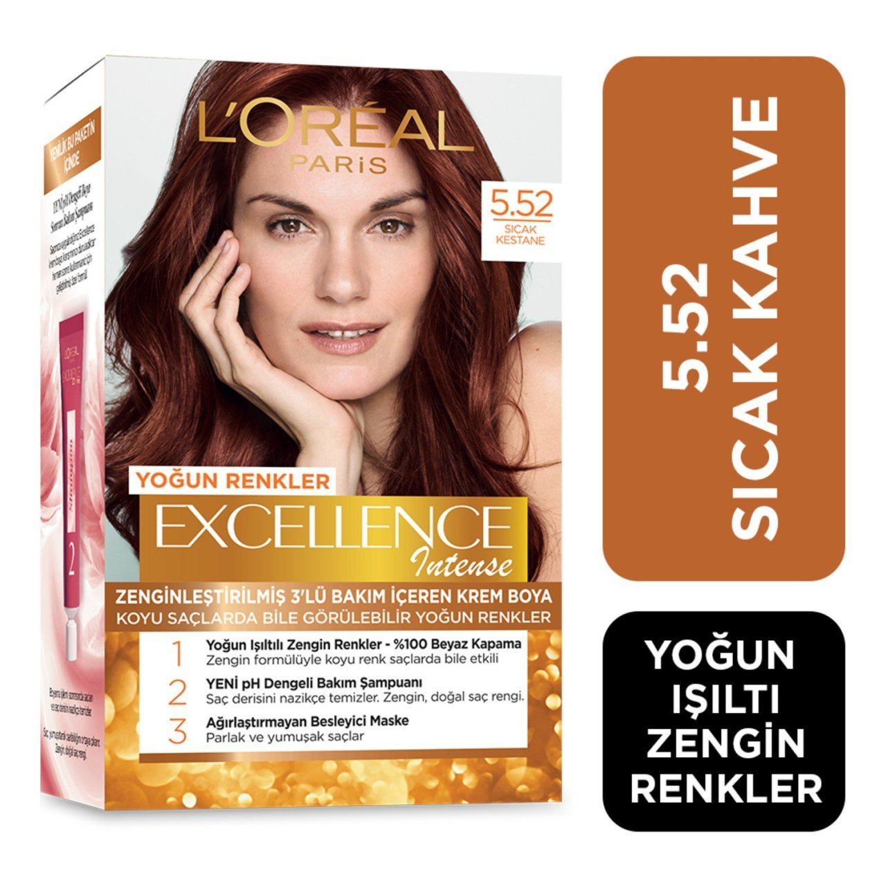 L'Oréal Paris Excellence Intense Saç Boyası 5.52 Sıcak Kestane