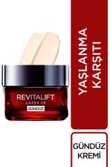 Revitalift Lazer X3 Yaşlanma Karşıtı Gündüz+Gece Bakım Kremi