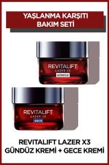 Revitalift Lazer X3 Yaşlanma Karşıtı Gündüz+Gece Bakım Kremi