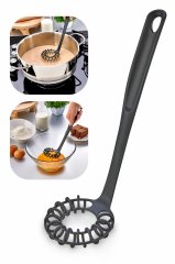 4'lü Mutfak Gereçi 3’ü 1 Arada Servis Seti, Spiral Çırpıcı, Izgara Maşası, Sarımsak Ezici