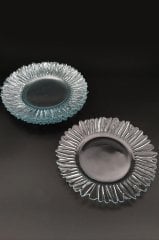 Aurora 6 Adet Kristal Cam Pasta Tabağı Set 20cm