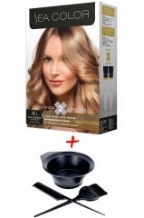 Sea Color Krem Saç Boyası 8.3 Bal Köpüğü 2 Tüplü Set + Boyama Seti