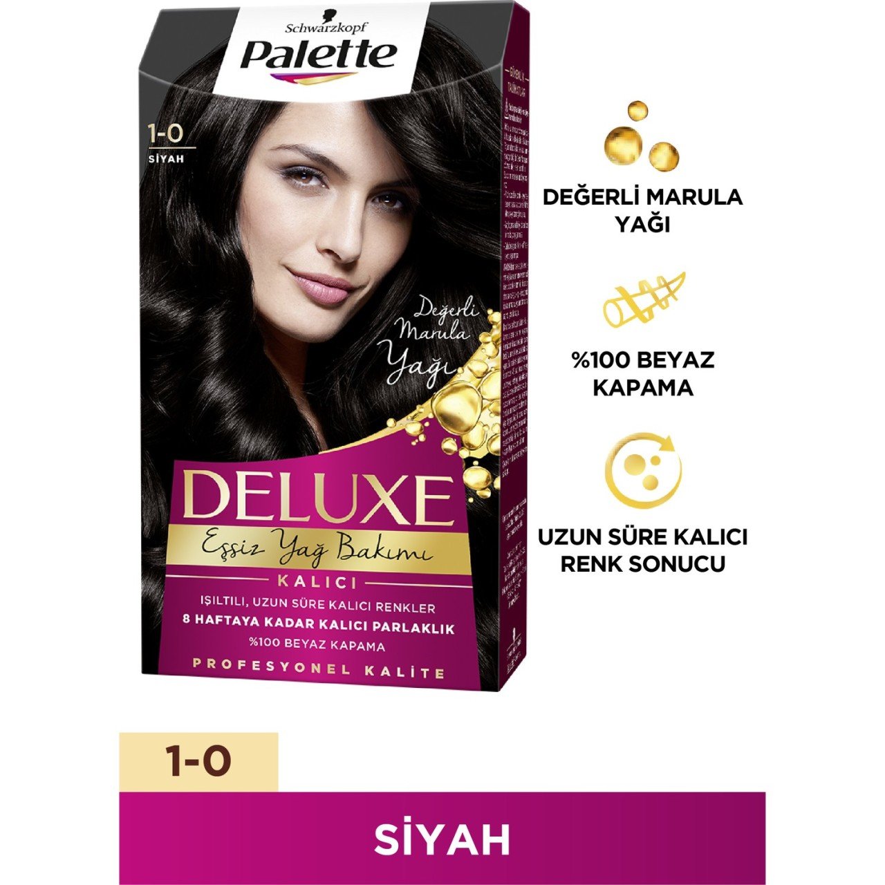 Palette Deluxe 1-0 SİYAH Saç boyası