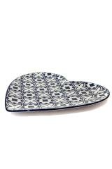 Tabak Porselen Kalp İznik 4lü