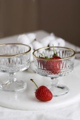 Paşabahçe 51749 Elysia Golden Touch Ayaklı Kase 2'li Yaldızlı