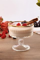 Paşabahçe 51749 Elysia Golden Touch Ayaklı Kase 2'li Yaldızlı