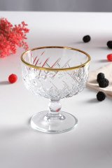 Paşabahçe 440211 Timeless Golden Touch Ayaklı Dondurmalık 2'li Yaldızlı
