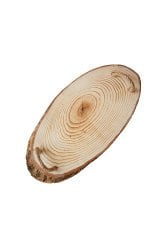 İp Halatlı Doğal Ahşap Sunum Tepsisi Kütük Tekli