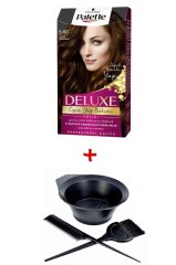 Palette Deluxe Saç Boyası 5-60 Sıcak Çikolata + Boyama Seti