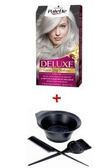 Palette Deluxe Saç Boyası U-71 Buzul Gri + Boyama Seti