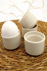 Porselen 4'lü Yumurtalık Fırına, Mikrodalgaya ve Şoka Dayanıklı