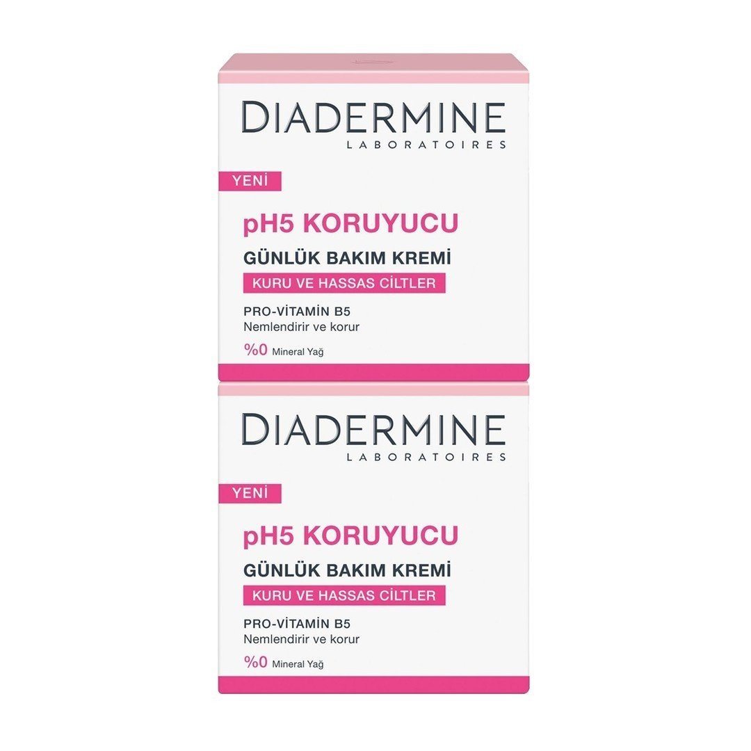 Diadermine pH5 Koruyucu Günlük Bakım Kremi 50ml 2'li Set