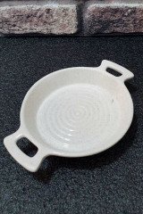 2 Adet Seramik Kulplu Meze Sahan Tabağı 15cm