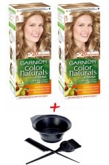 Garnier Color Naturals Saç Boyası 8 Koyu Sarı + Saç Boyama Seti