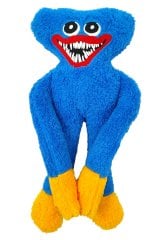 Huggy Wuggy Peluş Elleri Yapışkan Ayıcık Yastık 40cm Oyuncak Hugi Vugi Mavi