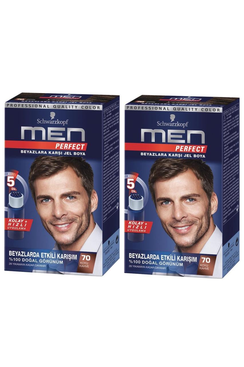 Schwarzkopf Saç Boyası Men Koyu Kahve 70 2'li Set
