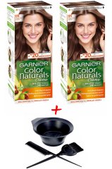Garnier Color Naturals 6N Doğal Koyu Kumral Saç Boyası + Saç Boyama Seti
