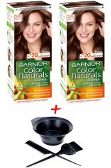 Garnier Color Kışkırtıcı Kahve Naturals 5.15 Saç Boyası + Saç Boyama Seti