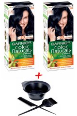 Garnier Color Naturals 1.10 Gece Mavisi + Saç Boyama Seti