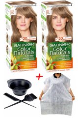 Garnier Color Naturals Saç Boyası 7.1 Küllü Kumral + Saç Boyama Önlüğü + Saç Boyama Seti