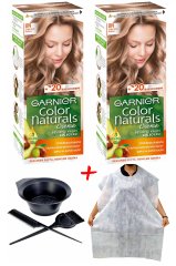 Garnier Color Saç Boyası Naturals 8N Açık Kumral + Saç Boyama Önlüğü + Saç Boyama Seti