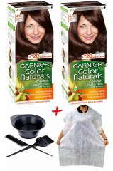 Garnier Color Naturals Kahve 4.15 Saç Boyası + Saç Boyama Önlüğü + Saç Boyama Seti