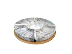 Mermer Desen 6 Parça Kahvaltılık Çerezlik