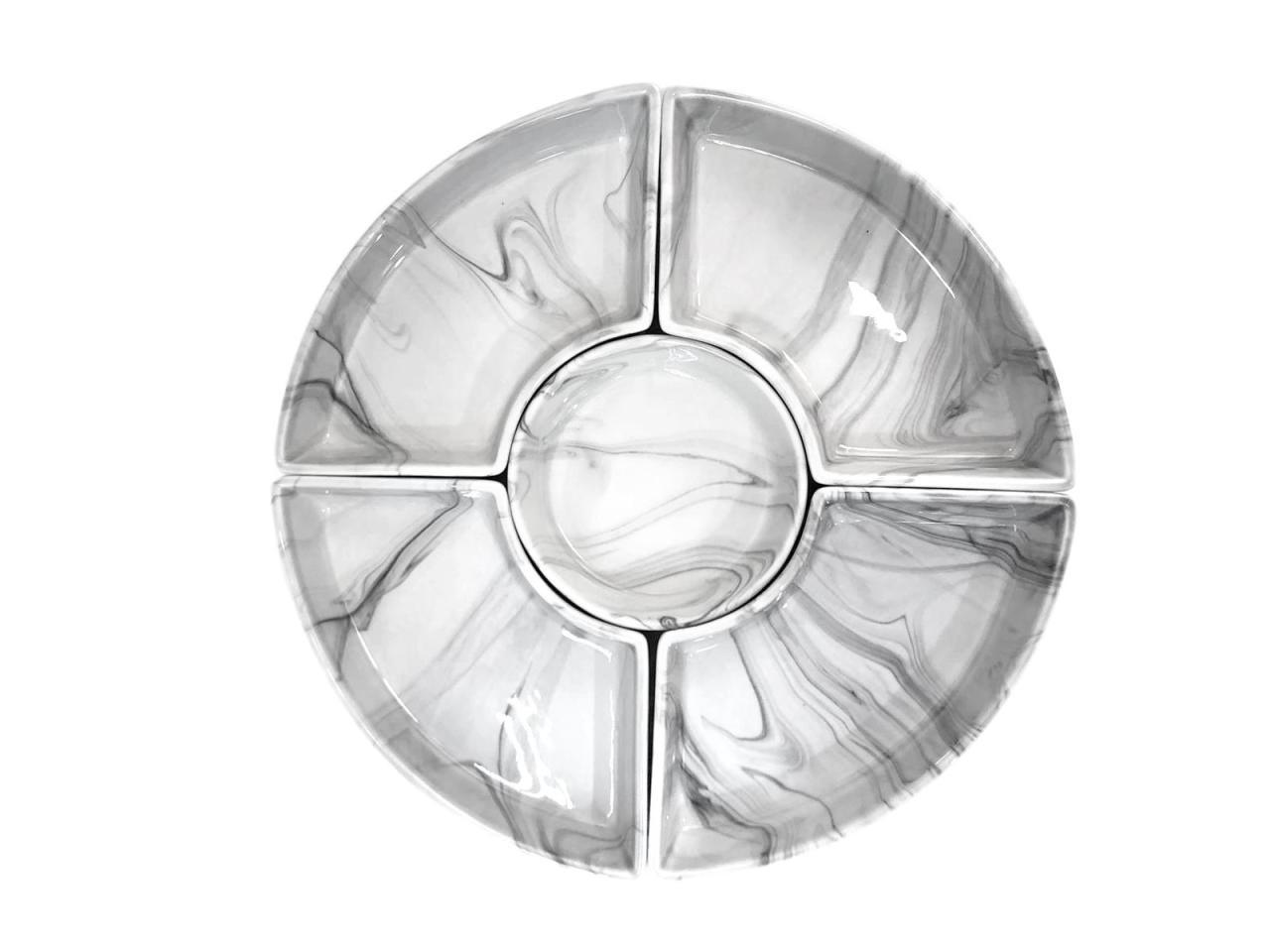 Mermer Desen 6 Parça Kahvaltılık Çerezlik