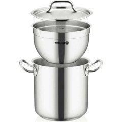 Korkmaz Proline Gastro Gıda Hazırlama Kabı 24 x 15 cm Çelik A2777