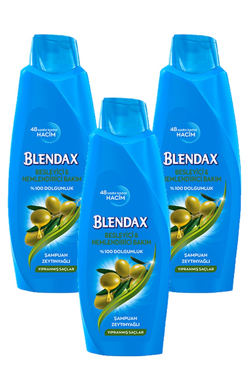 Blendax Zeytinyağlı Şampuan 500  ml x 3 Adet