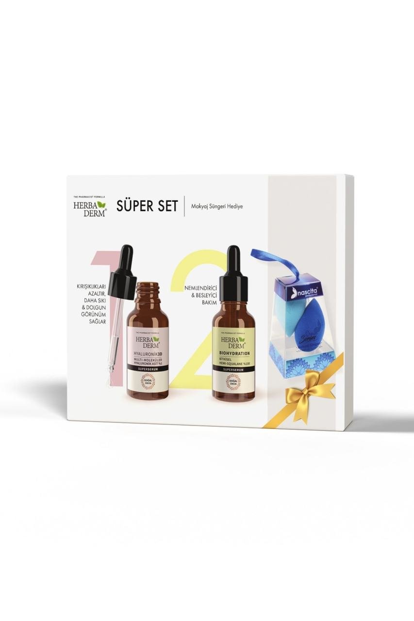 Herbaderm Süper Set 4 makyaj Süngeri Hediyeli
