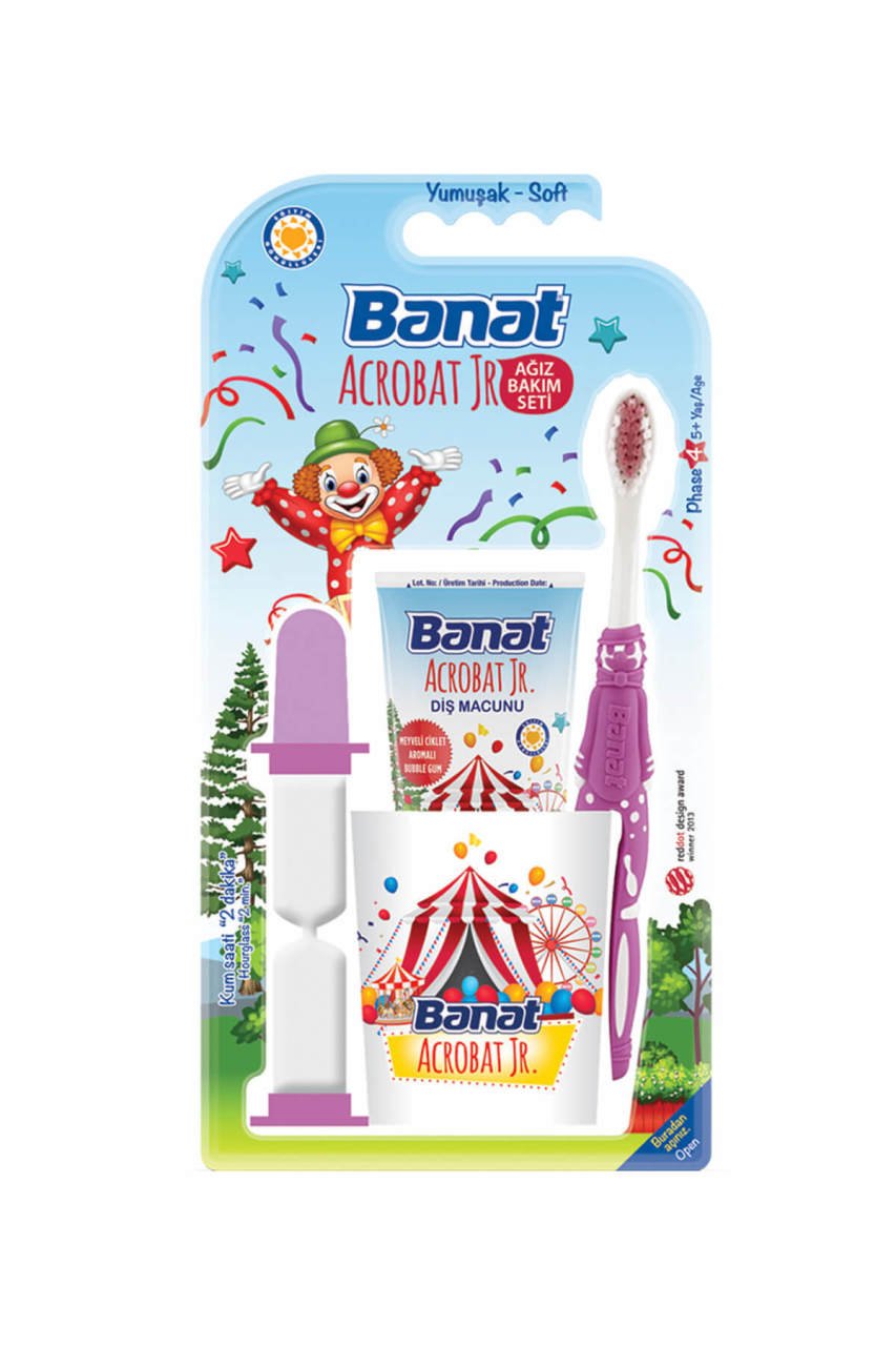 Banat Acrobat Junior Ağız Bakım Diş Fırça Seti