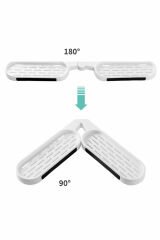 Duş Banyo Lavabo Organizer Raf Şampuanlık Sabunluk 180 Derece Katlanabilir Köşe Rafı Kendinden Yapışkanlı