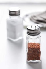 Kare Tabanlı Metal Kapaklı Tuzluk Biberlik 2'li Klasik Restaurant Baharatlık