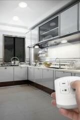 Uzaktan Kumandalı Kablosuz 3'lü Led Spot Lambalar Yapışkanlı Dolap Altı Işığı