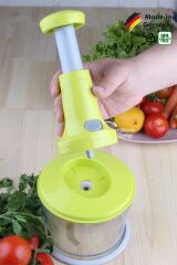 Pratik Üstten Basmalı Pratik Doğrayıcı El Rondosu 3 Bıçaklı