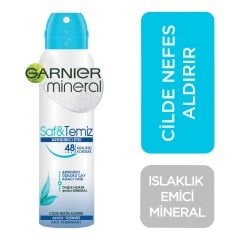 Garnier Mineral Saf ve Temiz Sprey Deodorant