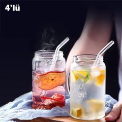 Şeffaf Cam Pipet 4’lü Set - 4678