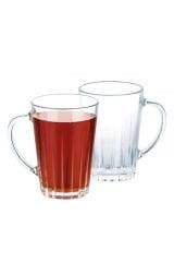 6lı Cam Kulplu Kupa Bardak Kahve Çay Bardağı 0.25ml