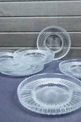 6 Kişilik Cam Çay Takımı Set 12 Parça Çay Tabağı ve Çay Bardak Seti