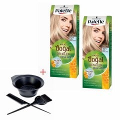 Palette Kalıcı Doğal Renkler 12-1 Küllü Buzul Sarı X 2 Adet+Boyama Seti