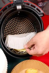 Airfryer Pişirme Kağıdı Hava Fritözü Pişirme Kağıdı 16 cm 100 Adet