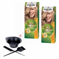 Palette Kalıcı Doğal Renkler 9-4 Sahra Sarısı X 2 Adet + Boyama Seti