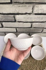 6lı Seramik Kase Çerezlik Kahvaltılık Set Golf 6 adet
