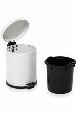 2'li Banyo Seti Beyaz Çöp Kovası Ve Wc fırçalı