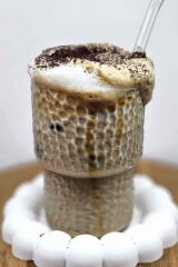 4lü Kabartma Desen Origami Cam Bardak 300ml