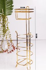 Yuvarlak Gold Standlı Yedekli Çok Amaçlı Wc Kağıtlık