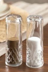 2 li Akrilik Tuzluk Biberlik 11 cm Melody Baharatlık Şeffaf