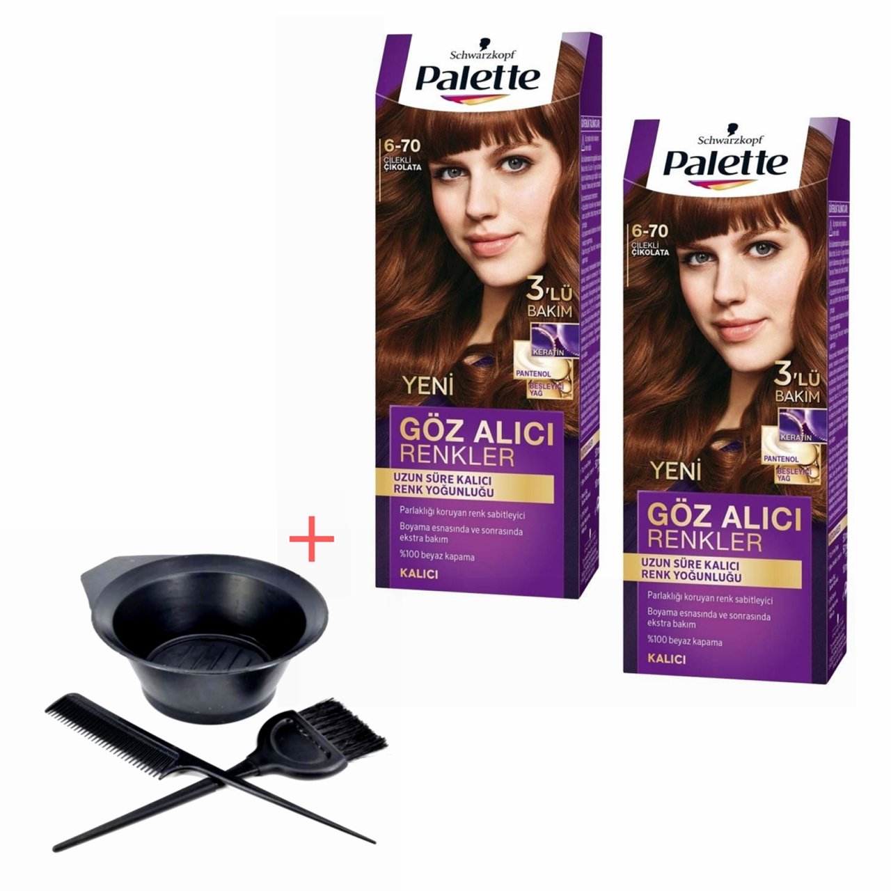 Palette Göz Alıcı Renkler 6-70 Çilekli Çikolata X 2 Adet+Boyama Seti