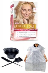 Excellence Saç Boyası 9 Sarı + Saç Boyama Önlüğü + Saç Boyama Seti